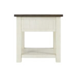 Solid Wood End Table with Functional Storage Space - Image 4