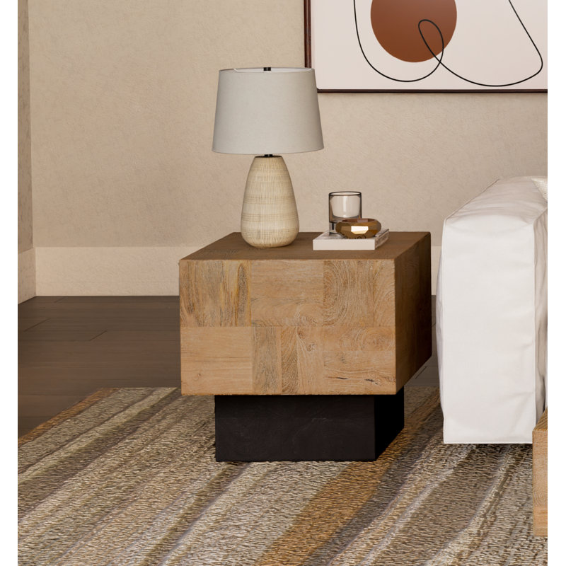 Hollingsworth+Solid+Wood+End+Table-1969121711-1974949997 (1) Marble Top End Side Table with Solid Wood Base for Modern Homes - Image 1