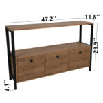 Premium Wooden Console Table for Entryway, Living Room and Hallway Décor - Image 9