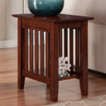 Handcrafted Solid Wood Side Table with Natural Grain Finish - Image 8