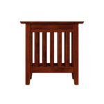 Handcrafted Solid Wood Side Table with Natural Grain Finish - Image 6