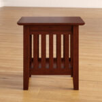 Handcrafted Solid Wood Side Table with Natural Grain Finish - Image 7