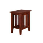 Handcrafted Solid Wood Side Table with Natural Grain Finish - Image 5