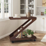 Craftwood Premium Solid Wood Bar Cart