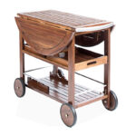 Wooden Bar & Kitchen Utility Cart - Image 7