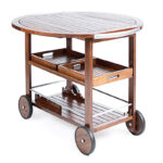 Wooden Bar & Kitchen Utility Cart - Image 6