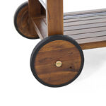 Wooden Bar & Kitchen Utility Cart - Image 4