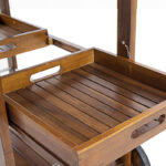 Wooden Bar & Kitchen Utility Cart - Image 3