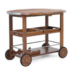 Wooden Bar & Kitchen Utility Cart - Image 8