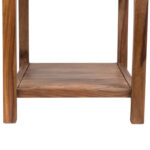 Solid Wood Side Table with Built-In Storage Shelf for Modern Homes - Image 9