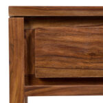 Solid Wood Side Table with Built-In Storage Shelf for Modern Homes - Image 8