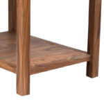 Solid Wood Side Table with Built-In Storage Shelf for Modern Homes - Image 6