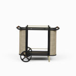 Solid Wood Modern Bar Trolley - Image 2