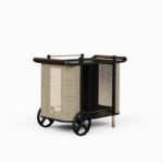 Solid Wood Modern Bar Trolley - Image 8