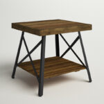 Solid Wood Top Side Table with Clean Minimal Silhouette - Image 6