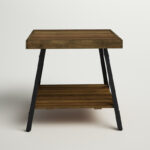 Solid Wood Top Side Table with Clean Minimal Silhouette - Image 4