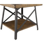 Solid Wood Top Side Table with Clean Minimal Silhouette - Image 3