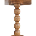 Solid Wood Side Table with Natural Grain and Compact Form - Image 2