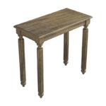 Solid Wood Rectangular End Table with Turned Legs for Living Room and Bedroom Corners - Image 8