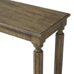 Solid Wood Rectangular End Table with Turned Legs for Living Room and Bedroom Corners - Image 7