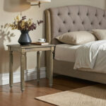 Solid Wood Rectangular End Table with Turned Legs for Living Room and Bedroom Corners - Image 2