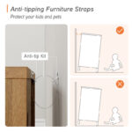 Sheesham Wood Bedroom Dresser with 6 Spacious Drawers - Image 3