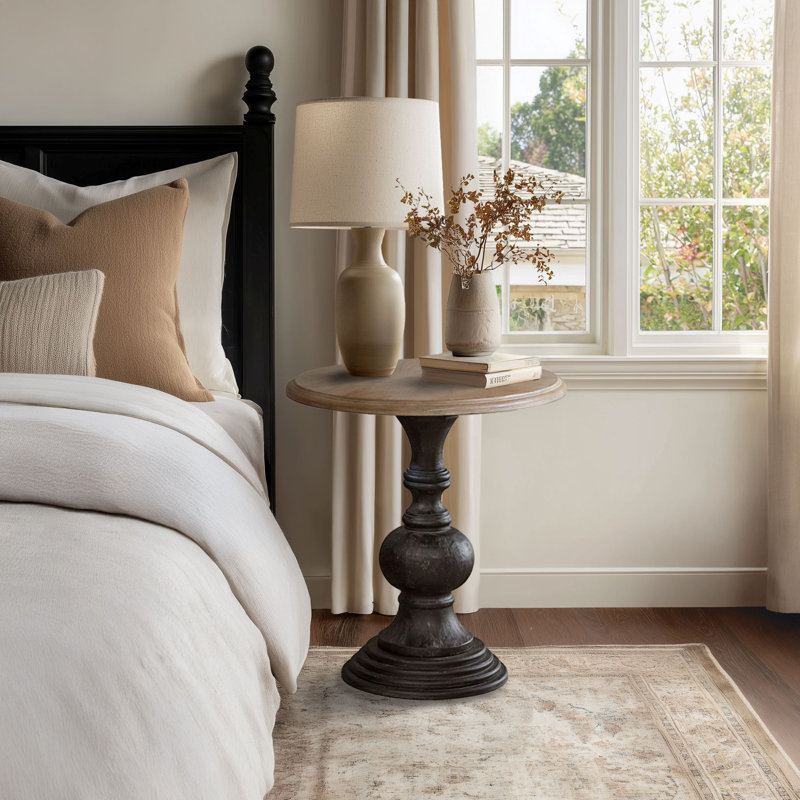 Madeleine+Wood+End+Table-194518795 Classic Wooden End Table for Living Room Corners, Sofa Side Use and Bedroom Setup - Image 1