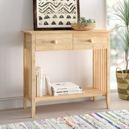 Solid Wood Console Table for Indian Entrances and Living Corners