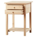 Solid Wood Two-Drawer Side Table with Compact Storage Design - Image 4