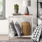 Solid Wood End Table with Natural Grain and Minimal Design