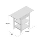 OakServe Solid Wood Kitchen Cart - Image 4
