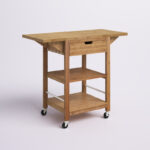 OakServe Solid Wood Kitchen Cart - Image 3