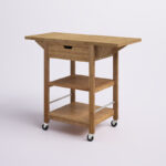 OakServe Solid Wood Kitchen Cart - Image 2