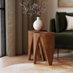 Set of 2 Solid Wood Side Tables for Living Room, Bedroom Corners and Home Décor Use