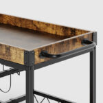 SteelCraft Modern Metal Bar Trolley - Image 6