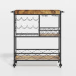 SteelCraft Modern Metal Bar Trolley - Image 7