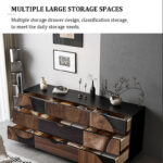 Rectangular Solid Sheesham Wood Storage Chest with 3 Drawers for Bedroom - Image 6