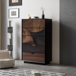Solid Sheesham Wood Storage Chest with 3 Spacious Drawers for Bedroom - Image 4