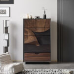 Solid Sheesham Wood Storage Chest with 3 Spacious Drawers for Bedroom