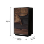 Solid Sheesham Wood Storage Chest with 3 Spacious Drawers for Bedroom - Image 3