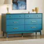 Solid Sheesham Wood 6-Drawer Double Dresser – Spacious Bedroom Storage Chest