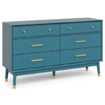 Solid Sheesham Wood 6-Drawer Double Dresser – Spacious Bedroom Storage Chest - Image 5