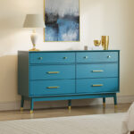 Solid Sheesham Wood 6-Drawer Double Dresser – Spacious Bedroom Storage Chest - Image 2