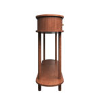 Modern Wooden Console Table with Smooth Tambour Door - Image 3