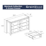 Solid Sheesham Wood Chest of 6 Drawers (Set of 2) – Bedroom Storage Cabinets - Image 4