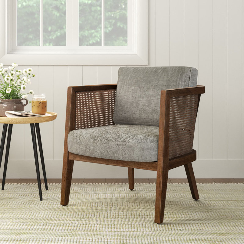 Morrice+Upholstered+Wood+Armchair-677553122 Premium Solid Wood Upholstered Armchair for Home Seating - Image 1