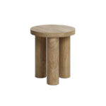Mango Wood End Table with Natural Grain Finish for Modern Homes - Image 4