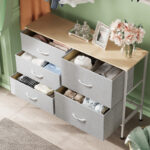 Solid Sheesham Wood Chest with 5 Drawers – Spacious Bedroom Storage Unit - Image 4