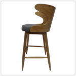 Upholstered Barstools with Solid Wood Support Frame for Counter Seating (Set of 2) - Image 11