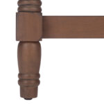 Brown Solid Wood End Table with Natural Grain Finish - Image 5